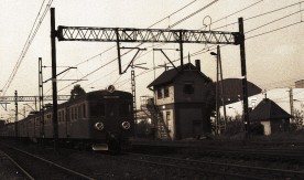 "Nastawnia na stacji Będzin", 1983. Fot. J. Szeliga. Numer inwentarzowy: Neg. 2298.